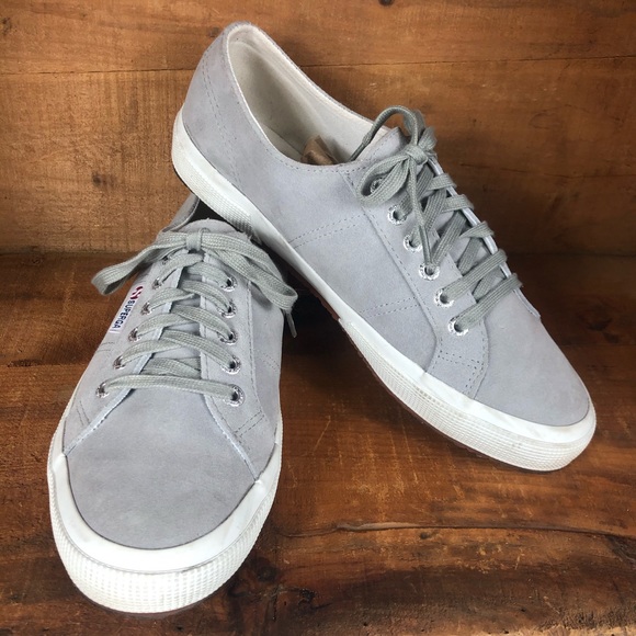 🔥Superga | Gray Suede Lace Up Sneakers - Picture 2 of 6